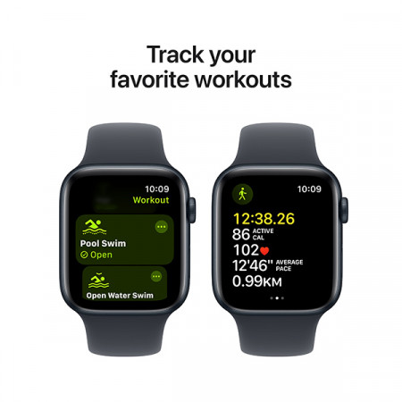 Смарт-часы Apple Watch SE Gen 2 40mm (MXE73QI/A) черный (1 ремешок)