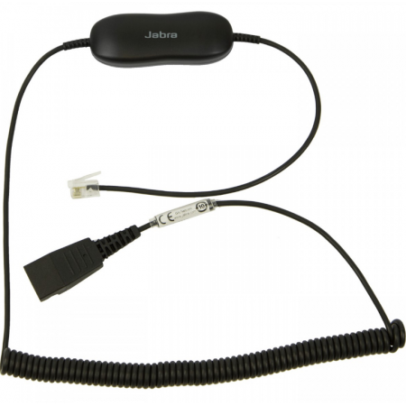 Кабель QD - RJ9 Jabra Smart Cord 0.8 м черный