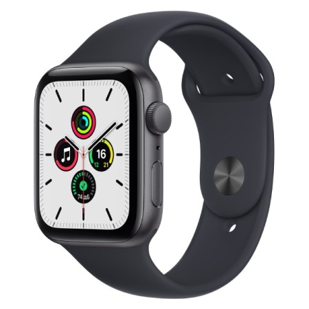Смарт-часы Apple Watch SE (MKQ63GK) серый космос-черный (1 ремешок) 44 мм