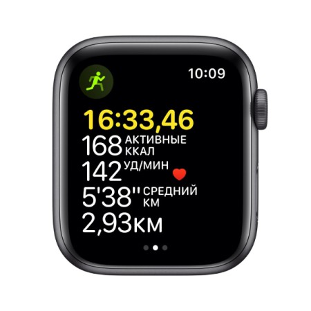 Смарт-часы Apple Watch SE (MKQ63GK) серый космос-черный (1 ремешок) 44 мм