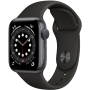 Смарт-часы Apple Watch Series 6 (MG133LL/A) серый космос-черный (1 ремешок) 40 мм