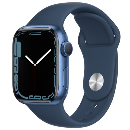Смарт-часы Apple Watch Series 7 GPS (MKN13GK) синий (1 ремешок) 41 мм