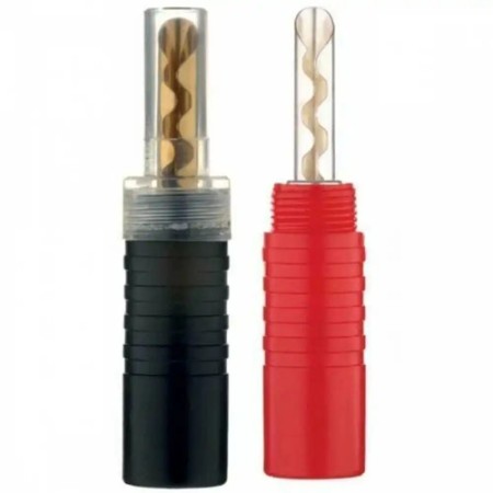 Коннектор для аудио BFA / Banana 4мм inakustik 4001985016907 черный, красный