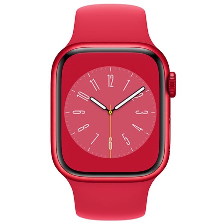Смарт-часы Apple Watch Series 8 (MNP43GK) красный (1 ремешок) 45 мм