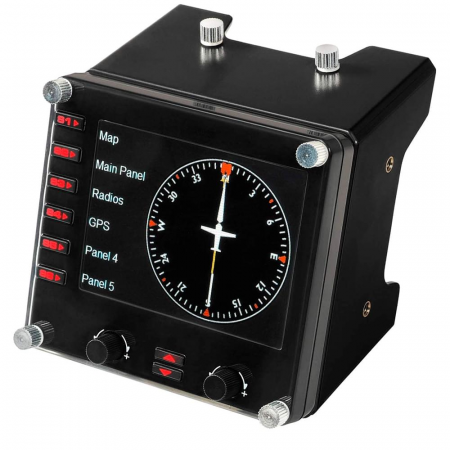 Джойстик проводной Logitech G Flight Instrument Panel (945-000008) черный