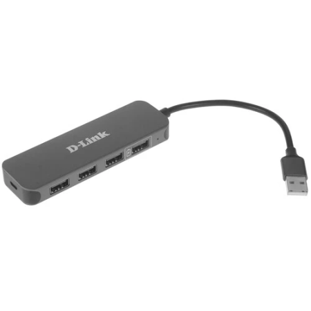 Док-станция D-Link DUB-H4 (DUB-H4 E1A) серый