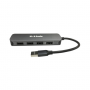 Док-станция D-Link DUB-H4 (DUB-H4 E1A) серый