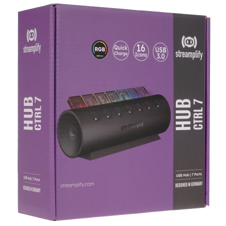 Док-станция Streamplify HUB CTRL 7 черный