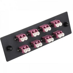 Патч-панель LANMASTER LAN-APM-8x2LC/OM4 черный