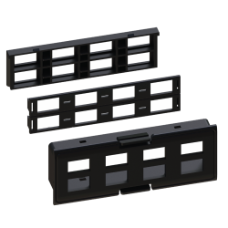 Патч-панель LANMASTER LAN-FRM-IN-8MPO черный