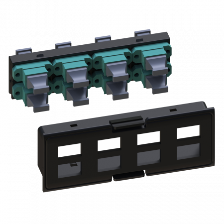 Патч-панель LANMASTER LAN-FRM-IN-8MPO черный