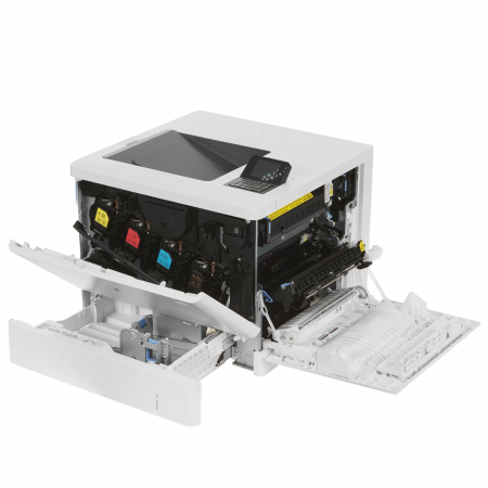 Принтер лазерный HP LaserJet Enterprise M554dn белый (без кабеля USB)