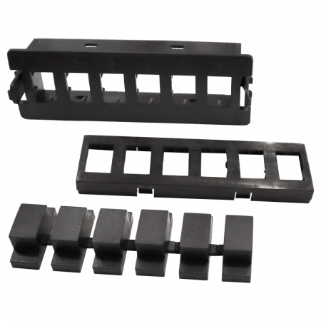 Патч-панель LANMASTER LAN-MCSP-6MPO черный