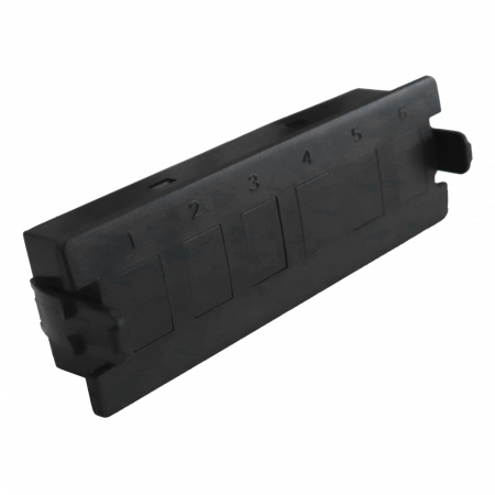 Патч-панель LANMASTER LAN-MCSP-6MPO черный