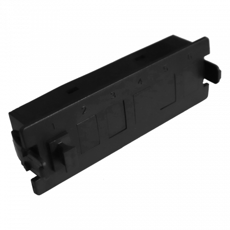Патч-панель LANMASTER LAN-MCSP-6MPO черный