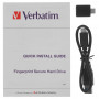 1 ТБ Внешний жесткий диск Verbatim Fingerprint Secure (53650) черный