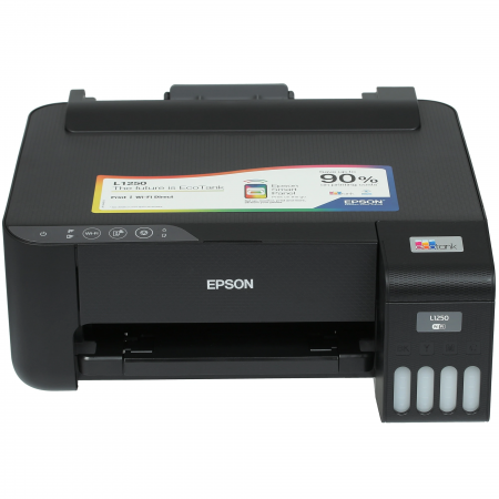 Принтер струйный Epson EcoTank L1250 черный (без кабеля USB)
