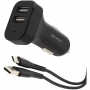 Зарядное устройство Usams NTU35TC13TZ, автомобиль, USB (151904)