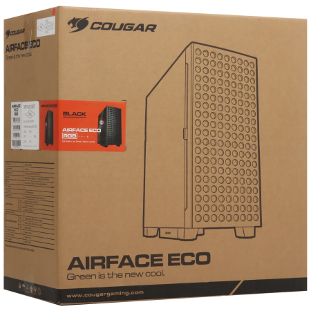 Корпус Cougar Airface ECO RGB (CGR-5YA2B-RGB) черный
