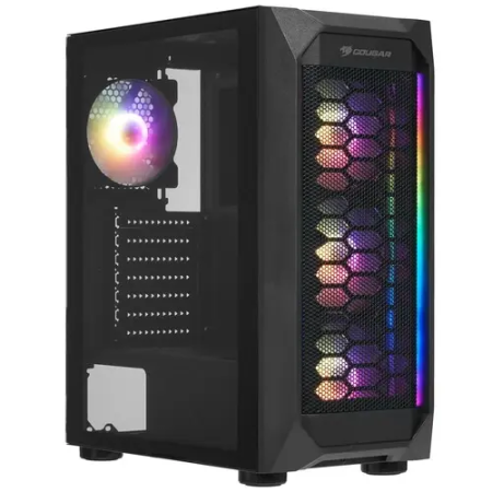 Корпус Cougar MX440 Mesh RGB (CGR-5VM6B-MESH-G-RGB) Black
