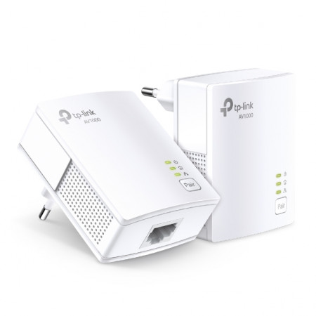 Сетевой адаптер для видеоконференций Powerline Tp-Link TL-PA7017 KIT белый