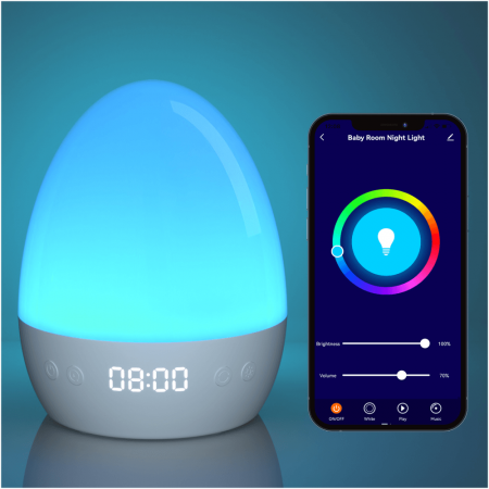 Настольные часы Nitebird Baby Night Light белый
