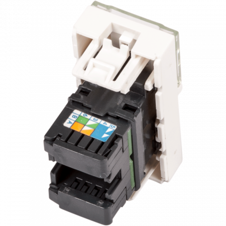 Информационная розетка LANMASTER Mosaic (LAN-SIP-22U6-WH) белый