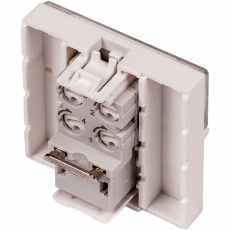 Информационная розетка LANMASTER Mosaic (LAN-SIP-23TEL-WH) белый
