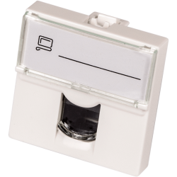 Информационная розетка Lanmaster Mosaic (LAN-SIP-23U5E-WH) белый