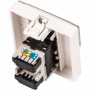 Информационная розетка Lanmaster Mosaic (LAN-SIP-23U5E-WH) белый