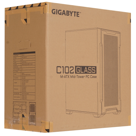 Корпус GIGABYTE C102 GLASS (GB-C102G) черный