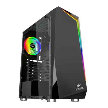 Корпус Wintek Crystal (D533-B TG) черный