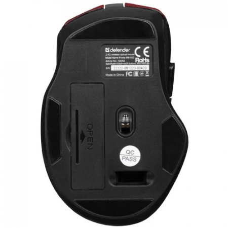 Мышь беспроводная Defender Prime MB-053 (52052) красный