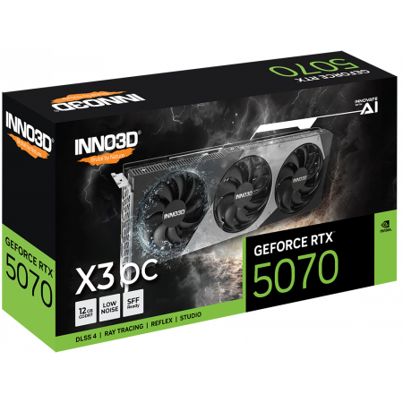 Видеокарта Inno3D GeForce RTX 5070 TWIN X3 OC (N50703-12D7X-195064L) 12 Гб черный