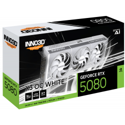 Видеокарта Inno3D GeForce RTX 5080 X3 OC WHITE (N50803-16D7X-17605211) 16 Гб белый