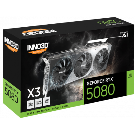Видеокарта Inno3D GeForce RTX 5080 X3 (N50803-16D7-176068N) 16 Гб черный