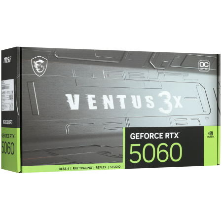 Видеокарта MSI GeForce RTX 5060 VENTUS 3X OC (RTX 5060 8G VENTUS 3X OC) 8 Гб черный