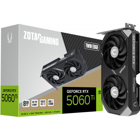 Видеокарта Zotac GeForce RTX 5060 Ti Twin Edge (ZT-B50610E-10M) 8 Гб серый