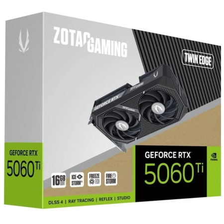 Видеокарта Zotac GeForce RTX 5060 Ti TWIN EDGE (ZT-B50620E-10M) 16 Гб серый