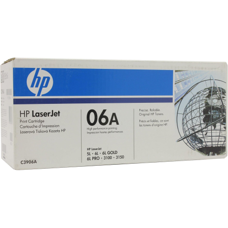 Картридж лазерный HP C3906A черный