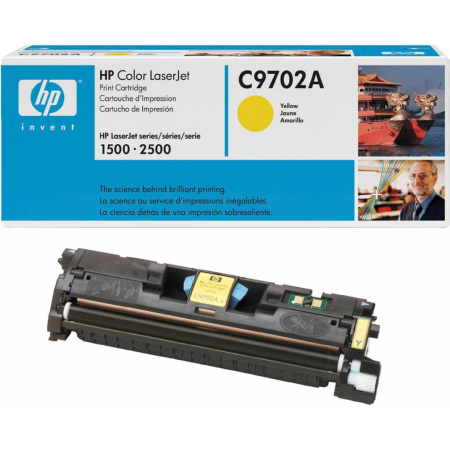 Картридж лазерный HP 121Y (C9702A) желтый (с чипом)
