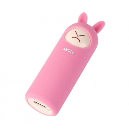 Портативный аккумулятор Rombica NEO Rabbit Anger розовый