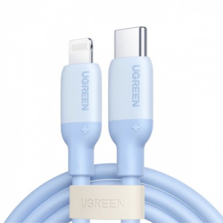 Кабель USB-C Lightning Ugreen US387 1м голубой