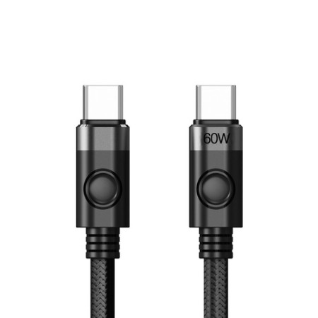 Кабель USB Type-C - USB Type-C ORICO CDX-60CC-BK-BP 1 м черный