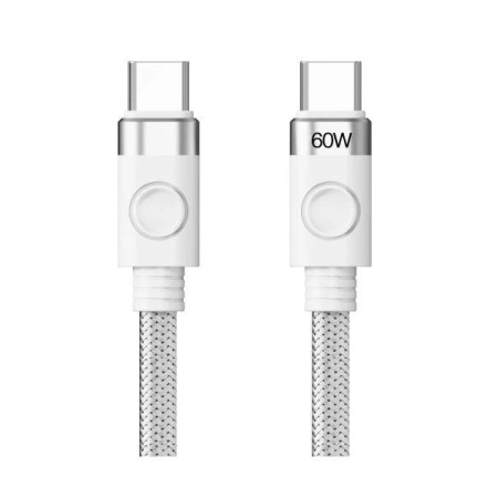 Кабель USB Type-C - USB Type-C ORICO CDX-60CC-WH-BP 1 м белый