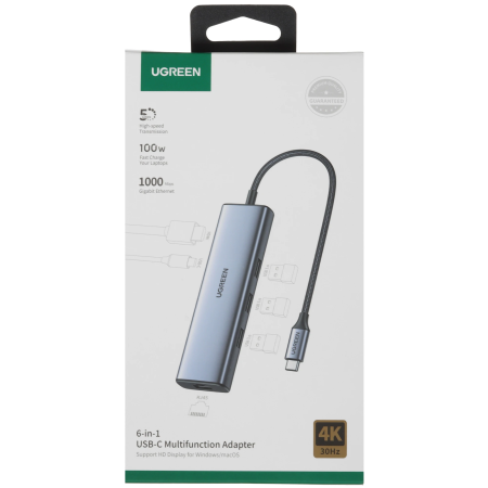 Док-станция UGREEN CM512 (15598) серый