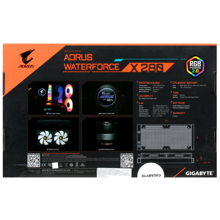 Система водяного охлаждения GIGABYTE AORUS WATERFORCE X280 (9JAWTX280-00-10) черный