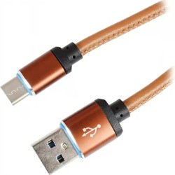 Кабель USB Type-C - USB 2.0 Type-А Continent DCC-3160CF 1 м коричневый