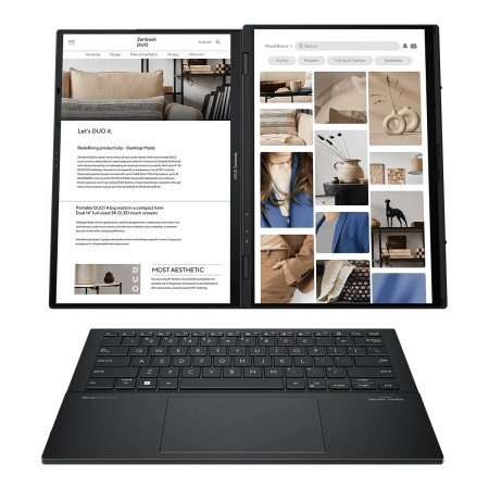 14" Ноутбук ASUS Zenbook Duo UX8406MA (90NB12U1-M004U0) черный