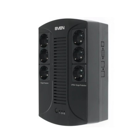 ИБП Sven 3S850D (UP-L1000E) черный (С АККУМУЛЯТОРОМ)